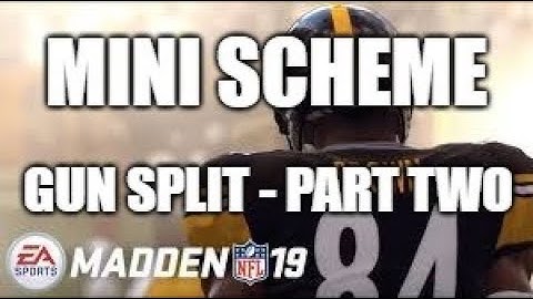 Madden 19 Glitches Cheats and Tips -  Gun Split - Mini Scheme - Part Two