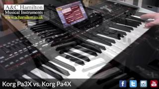 KORG Pa3X vs. Pa4X **NEW Pa4X Sounds & Styles** chords