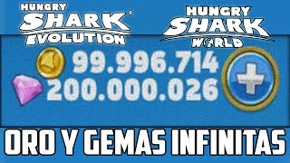 Hungry Shark World & Hungry Shark Evolution COMO TENER ORO Y GEMAS INFINITAS / ILIMITADAS