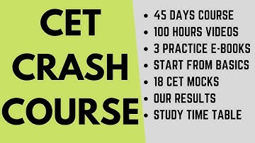 CET crash course starting from 16 Jan: Video lectures, Practice books, Mocks, Demo class, Our result