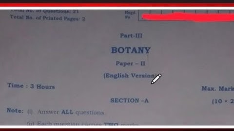 Ap Inter second year botany 💯💯 pre final paper 2024 | AP inter 2nd year botany 💯💯 V.IMP paper 2024