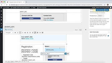 Customize the registration approved message template in Event Espresso for virtual events