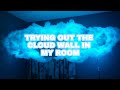 I tried the Cloud wall trend on my sister’s room😳 (part 2)