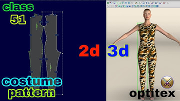How To Make A Costume Pattern ||drafting || optitex pds