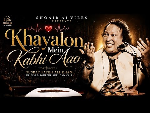 Khayalon Mein Kabhi | Nusrat Fateh Ali Khan Inspired | Heart Touching Sufi Qawwali | Shoaib AI Vibes