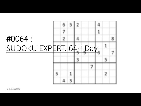 #00.0064: SUDOKU EXPERT