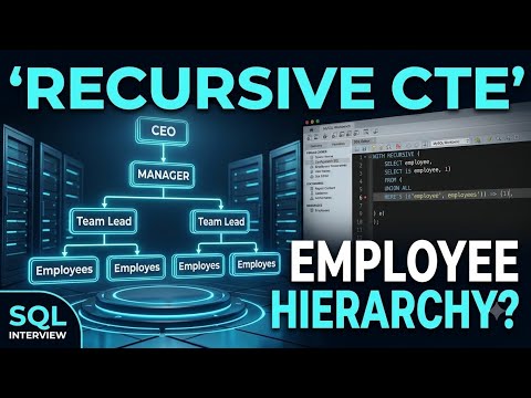 Recursive CTE Interview Challenge — Find Employee Hierarchy in SQL | MySQL