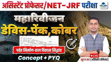 Devis, Penck & Kobber Slope Development | Assistant Professor & UGC NET Mega Revision | by Suraj Sir