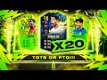 20 x INSANE TOTS OR PTG PLAYER PICK PACKS!!! FIFA 21