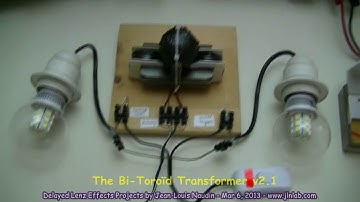 Test of Bi Toroid Transformer BiTT v2 1 powered in DC