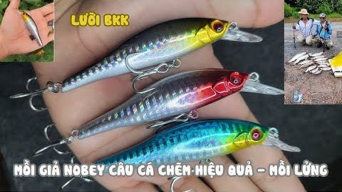 Mồi câu cá Nobey E1 câu cá Chẽm, mồi giả sử dụng câu cá săn mồi nước mặn - lợ - ngọt | Đồ Câu Cá |