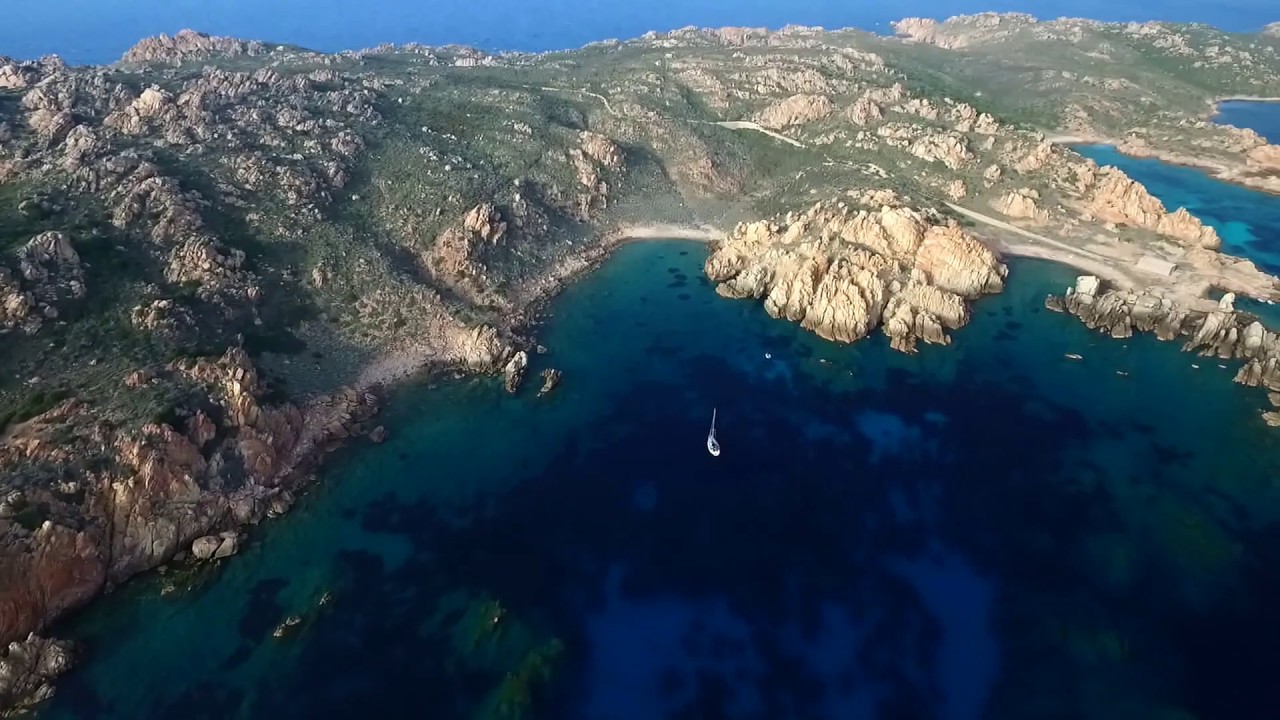 Drohnenaufnahmen Segeln Sardinien 2019, La Maddalena, Monte Russu, Lavezzi