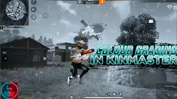 Colour Grading In Kinemaster |montage like Flame R ff | Free Fire editing tutorial