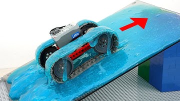 LEGO Technic Car CLIMB Slippery Slime Slope - EPIC Climb or Fail? | Smart Lego