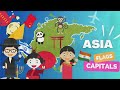 4. ASIA - Countries, Flags of the world &amp; Capital Cities