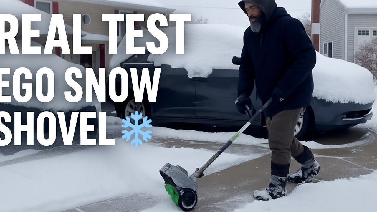 Насадка для лопаты EGO Snow Shovel — РЕАЛЬНОЕ ИСПЫТАНИЕ! ❄️ Глубокий снег, два мотора, обзор подъ...