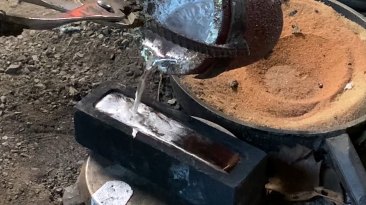 Casting Zinc Ingot from Scrap