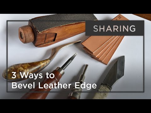 4 Ways to Thin Leather 