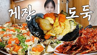 Time for a Face Off with Soy SauceMarinated Crab, a known Rice Thief