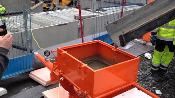 LOE Element fuging with the ZP3 XXL and betong with 8mm stones