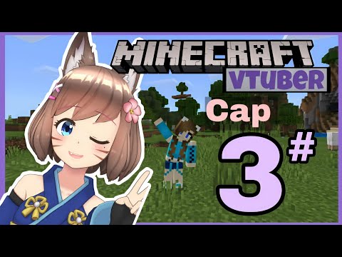 Minecraft serie vtuber!! Cap3 😉✨  Un nuevo viaje 💜✨/ Nurygaga-kun mexican vtuber