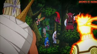 Jinchuuriki vs Jinchuuriki - Naruto e killer Bee vs Jinchuurikis e Tobi - Naruto amizade com kyubi