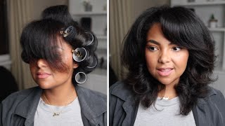 smoothest blowout routine for natural hair?