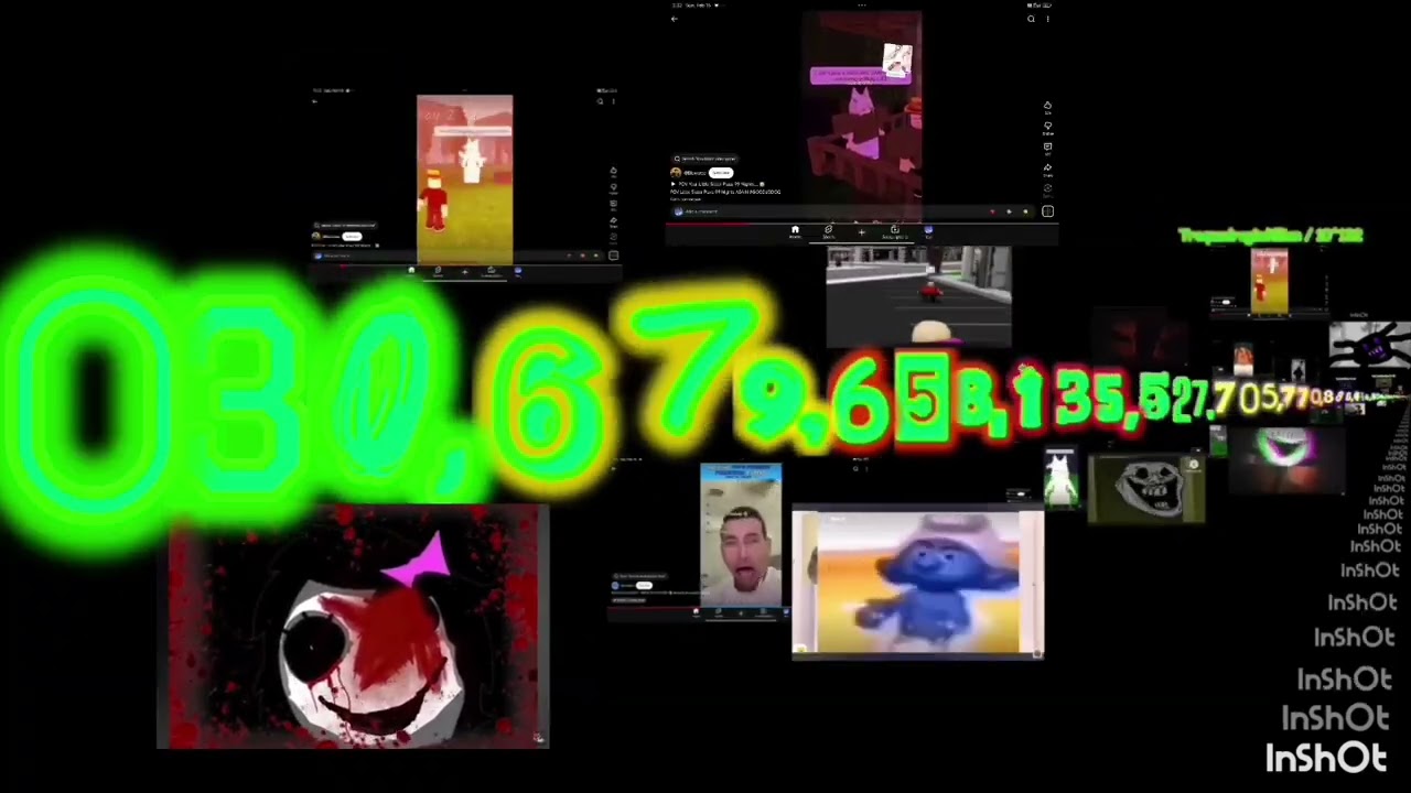 Numbers 0 to Sexquadragintillion with cringe videos 