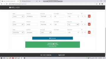 ADEL Codeigniter 4 CRUD generator