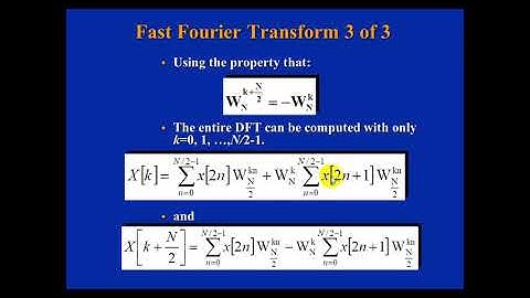 Lecture 4  Part 2  FFT and IFFT