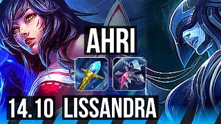 AHRI vs LISSANDRA (MID) | 7/2/19, 1100+ games | KR Master | 14.10