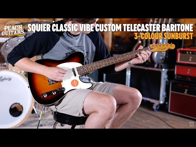 Squier Classic Vibe Baritone Custom Telecaster - 3-color Sunburst