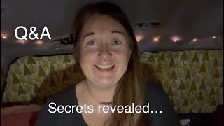 Living in my car | Car life secrets revealed! | answering your questions Part 1 #solotravel #carlife