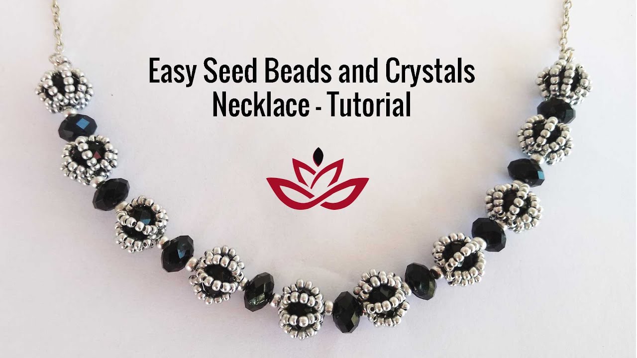 Crystals And Seed Beads Necklace How To Make DIY Beaded Necklace crystals-and-seed-beads-necklace-how-to-make-diy-beaded-necklace