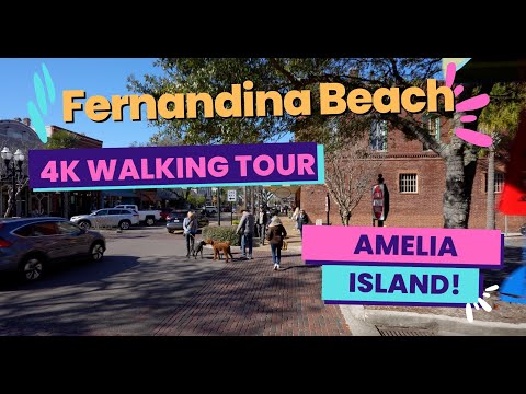 Fernandina Beach on Amelia Island Walking Tour 4k