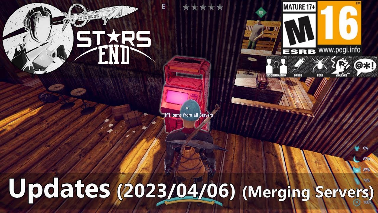 Stars End (PVE MMO) Update 2023/04/06 (Merging servers & Loot from those servers)