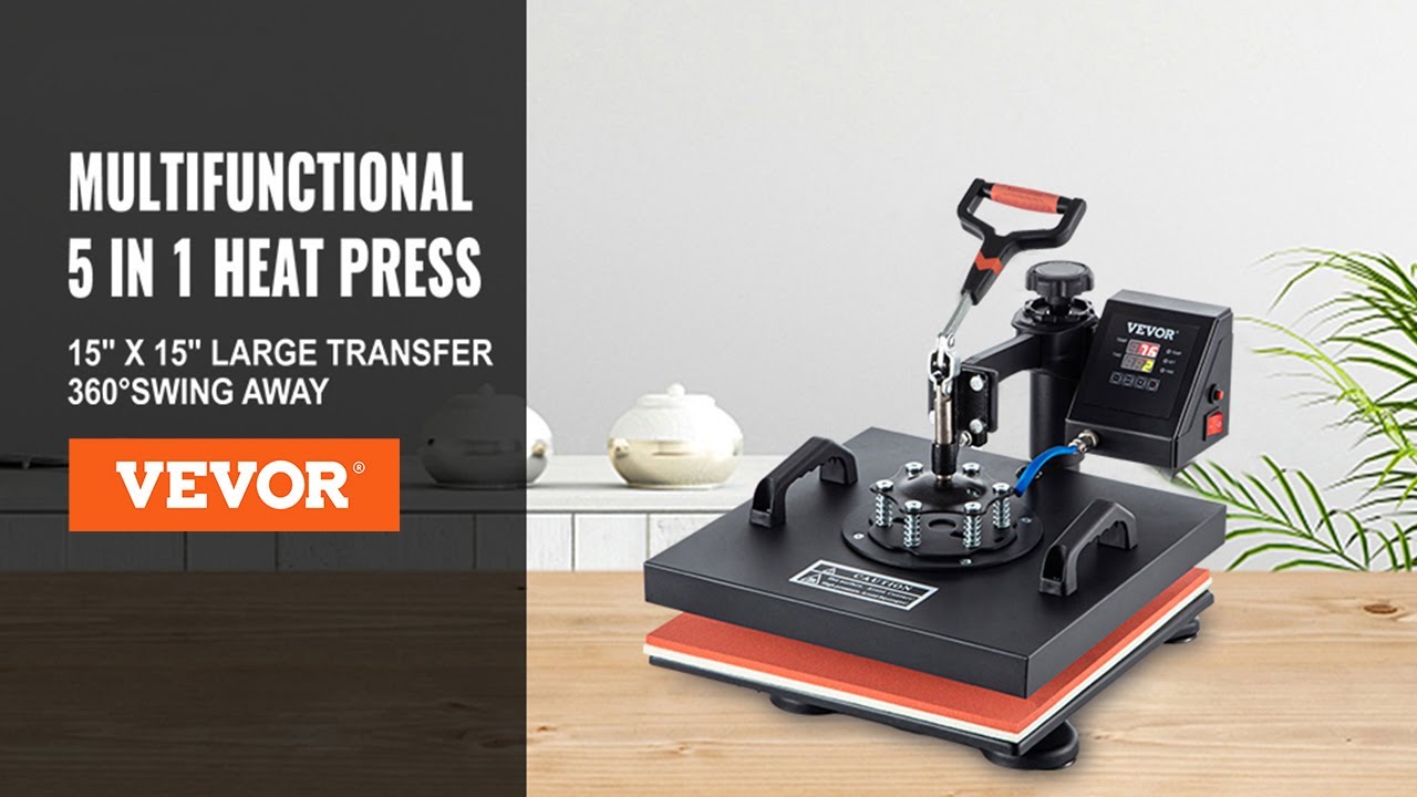 Mastering the VEVOR Heat Press 15x15 8 in 1: Unboxing, Setup, and