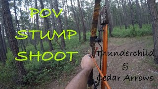 POV Stump Shoot & Scout New WMA // Big Jim Thunderchild & Cedar Judo // Traditional Bowhunting