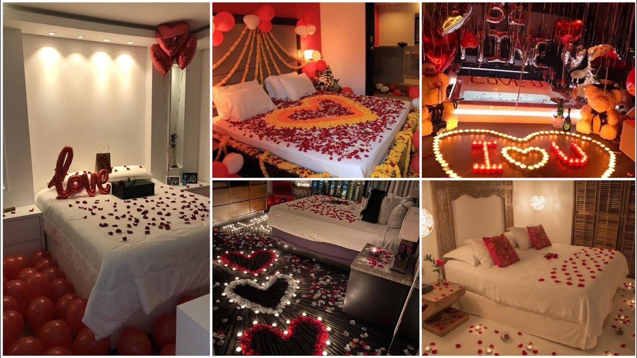 Wedding Anniversary special bedroom decor ideas|| Romantic bedroom ...