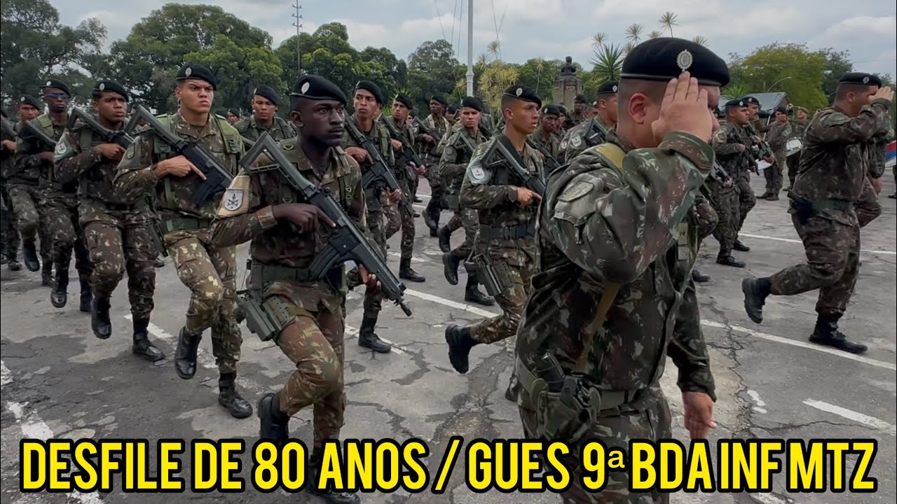 GRUPAMENTOS ESCOLA DO EXÉRCITO SUBORDINADOS À 9ª BRIGADA DE INFANTARIA MOTORIZADA 80 ANOS 🇧🇷