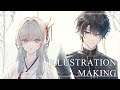 イラストメイキング - Illustration making(speed painting) - 016　[字幕あり]