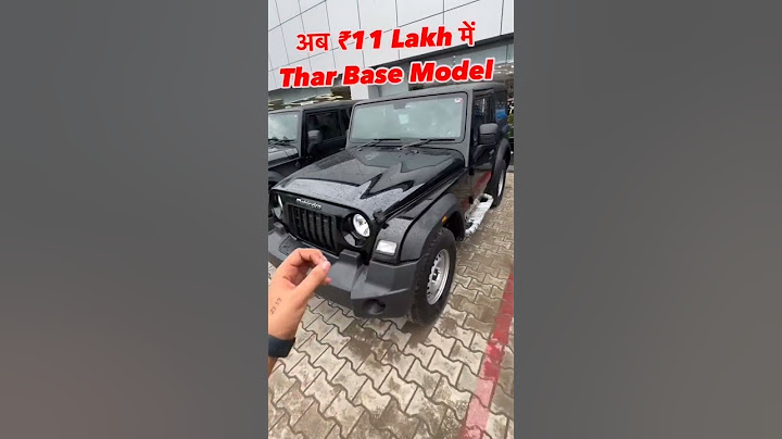 THAR 4X2 BASE MODAL #mahindra #thar #4x2 #diesel #basemodel #blackthar #price #viralshorts #popular