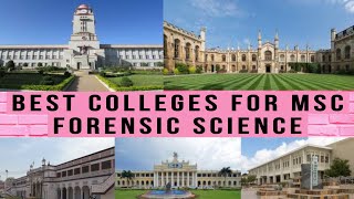 Top 10 MSC Forensic Science College in India || MSC 2022 list of Best Colleges