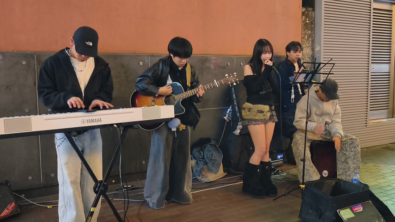 到此為止-心之科學-大哥-心亂如麻-天窗 (Cover) @旺角朗豪坊對面Busking 2026.01.14