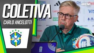 COLETIVA ANCELOTTI e MARQUINHOS ANTES DE BRASIL X JAPÃO | COM IMAGENS | Copa do Mundo 2026