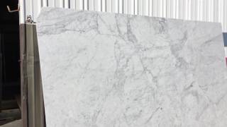 Carrara Arabesque Marble slab
