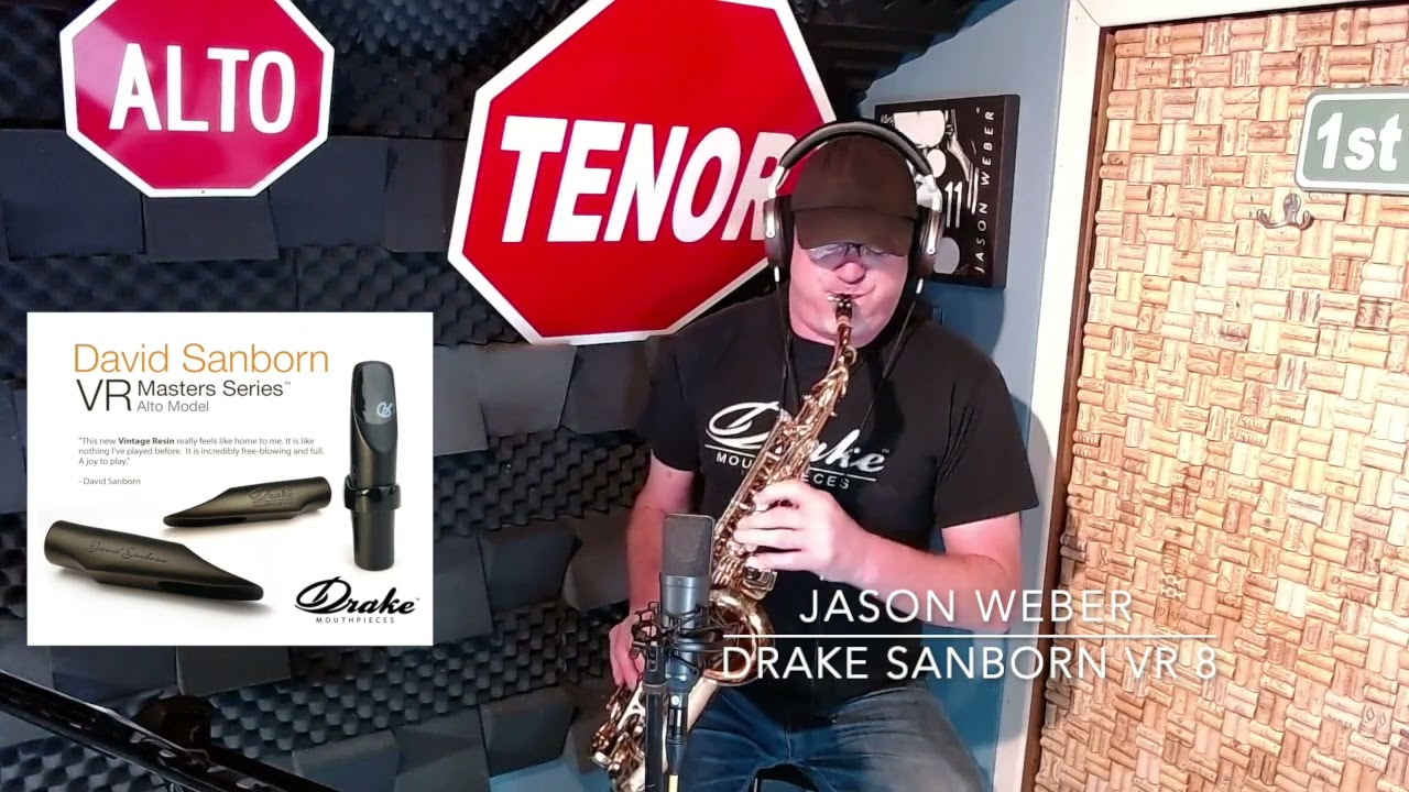 Saxophonist Jason Weber performing on his Sanborn VR 8 alto