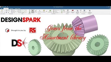 Gears from the assortment library in DS Mechanical | Шестерни из библиотеки сортаментов