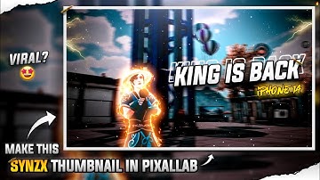 How to Make Thumbnail Like SYNZX || How to make Gaming thumbnail for gaming Channel | Thumbnail Edit