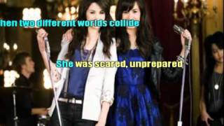 Demi Lovato Two Worlds Collide [Sing-Along] Lyrics